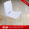 Light stackable plastic chair white outdoor